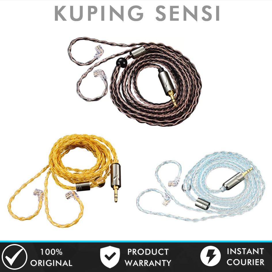 QKZ T1 8 Core Upgrade Cable Kabel Upgrade IEM Earphone KZ Pin C QDC