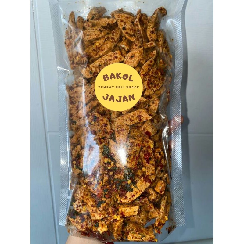 

500 Gram Basreng Ikan Baso Goreng Balado Pedas Daun Jeruk