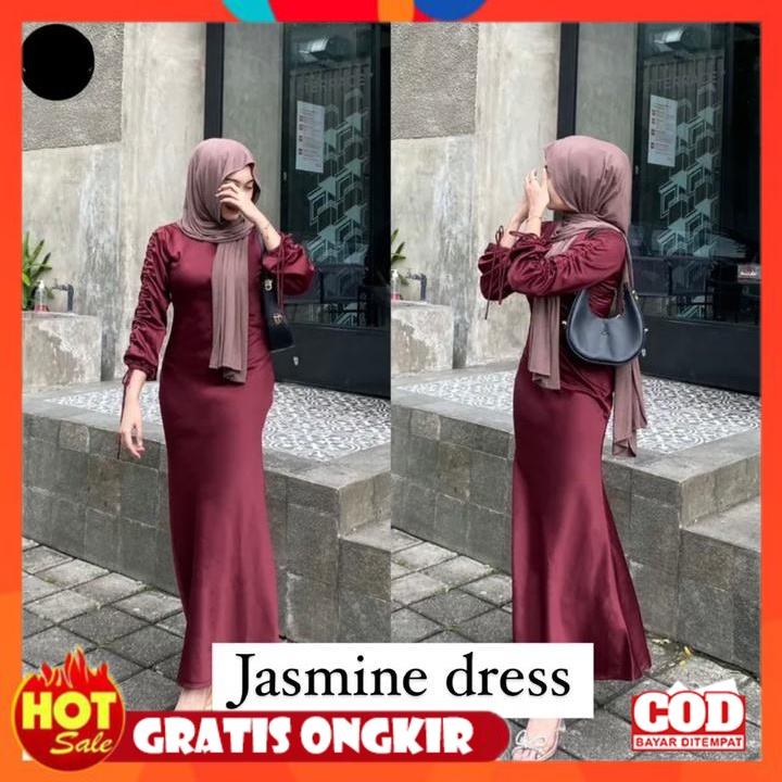 KAIN ADEM HALUS TEBAL / NEW JASMINE DRESS TERBARU // ATASAN WANITA KEKINIAN // FASHION MUSLIM WANITA