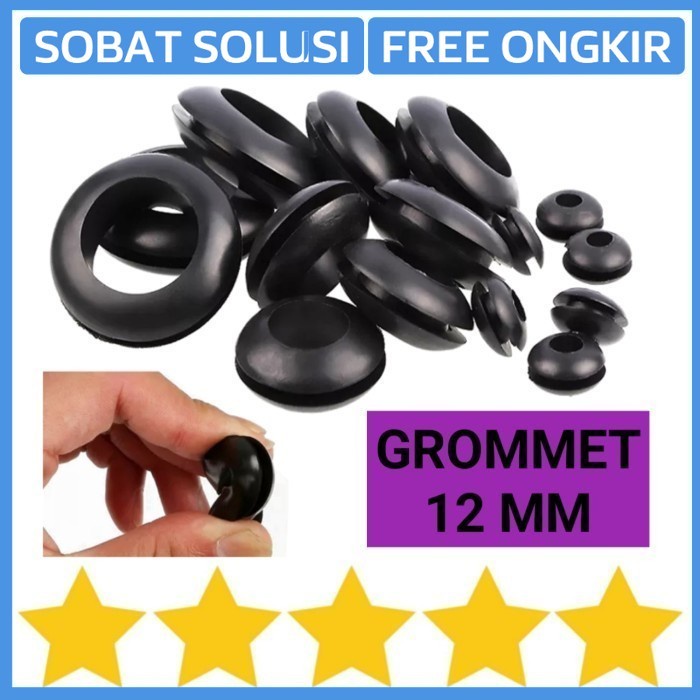 GROMMET 12MM KARET SEAL HIDROPONIK SELANG PE PU 12 MM O RING RUBBER