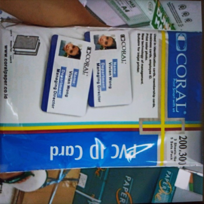 

Kertas PVC ID CARD Bright & Glossy Instan