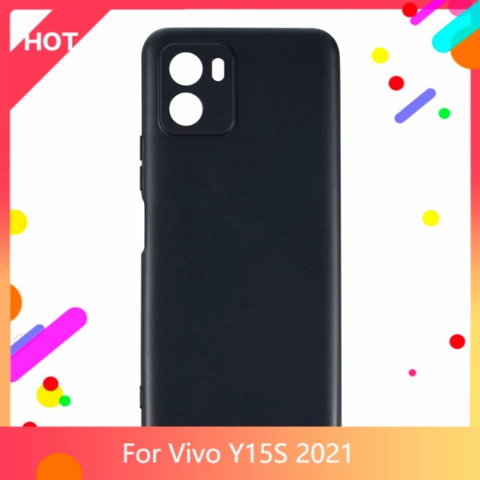 Casing Pelindung Hp Vivo Y15S Soft Case Slim Matte Pelindung Kamera