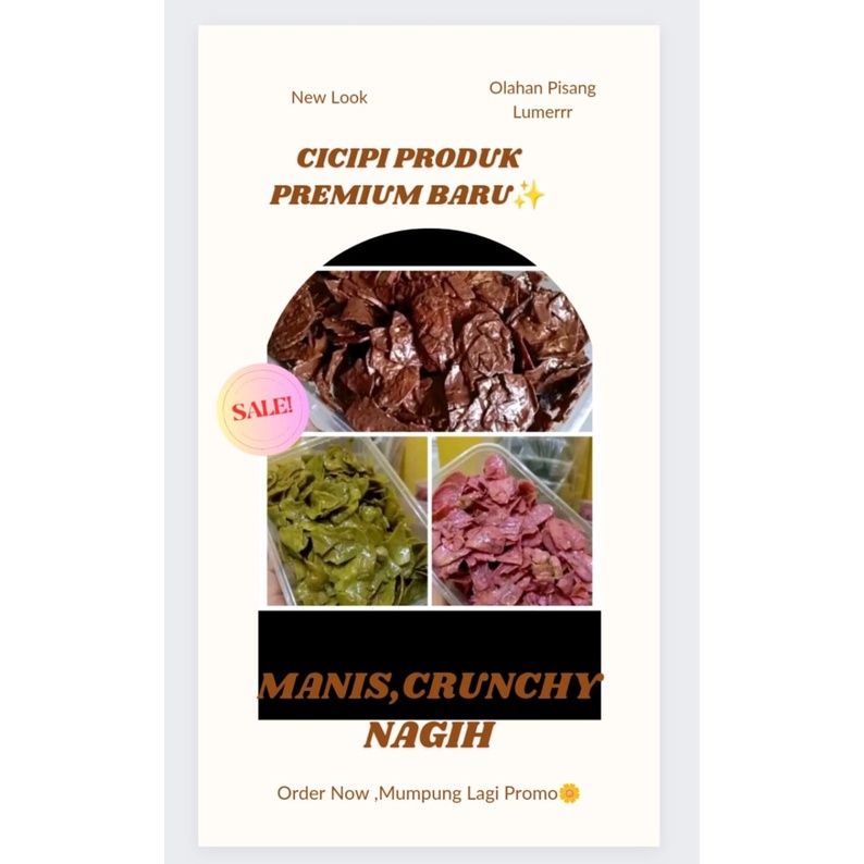 

[COD] Keripik Pisang Coklat Lumerrr- SantapanKuliner19