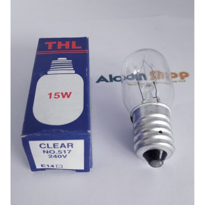 Lampu Bohlam untuk Kulkas E14 15Watt 15Wat 15W 220V Lampu tidur - THL -OLL