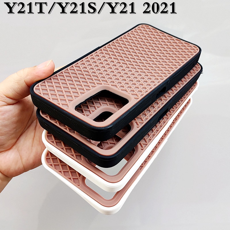 VANS case untuk vivo Y15A Y15 Y02S Y16 Y91C Y95 Y93 Y01 Phone Rubber waffle lembut back cover