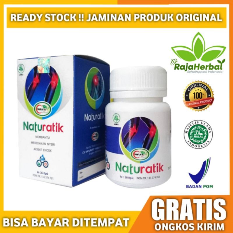 Naturatik Original Herbal Obat Nyeri Sendi Asam Urat Rematik Pegel Linu Ampuh 100% Asli