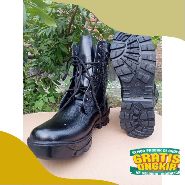 SEPATU PDL TNI AD KULIT JERUK SEPATU PDL POLISI POLRI SEPATU PDL SCURITY SATPAM KULIT ASLI/distro ab