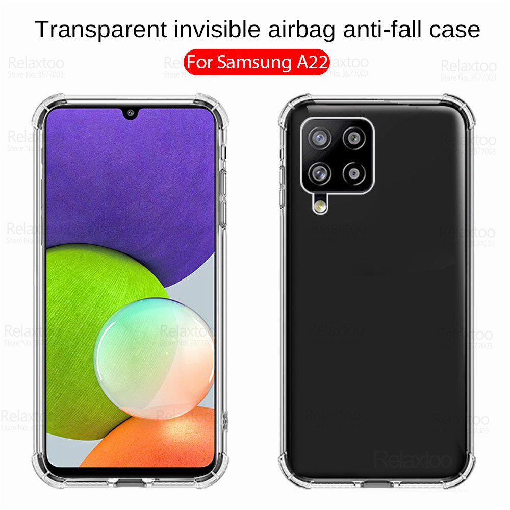 EllaStuff Samsung A22 M22 Case Softcase Anticrack Camera Protection Case Casing Samsung A22 M22