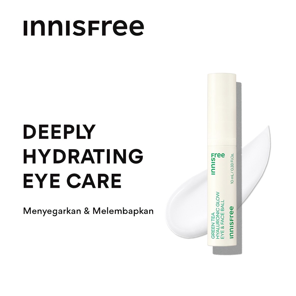 innisfree Green Tea Hyaluronic Glow Eye and Face Ball (10mL) / Krim dan Serum Mata