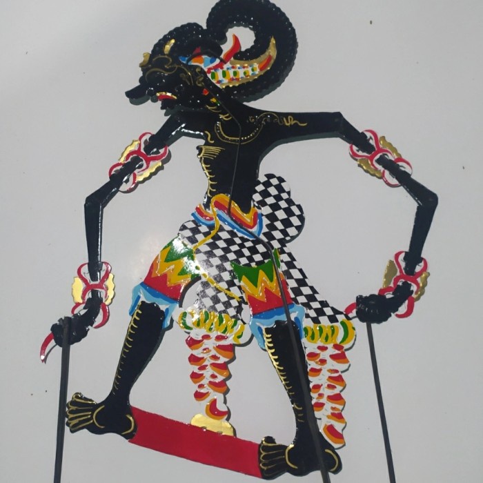 Bima WERKUDARA wayang kulit kertas kardus mainan kerajinan
