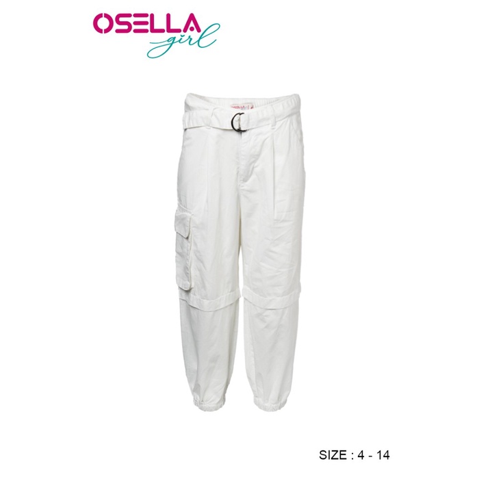 Osella Kids - Celana Jogger Anak Perempuan Warna Putih 2387300801