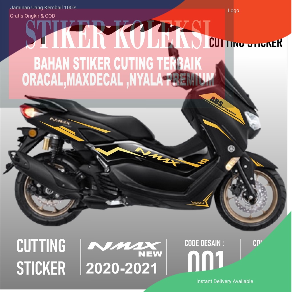 Cutting Sticker Nmax New - Aksesoris Motor Stiker Yamaha All New Nmax Skotlet Sticker Striping Lis V