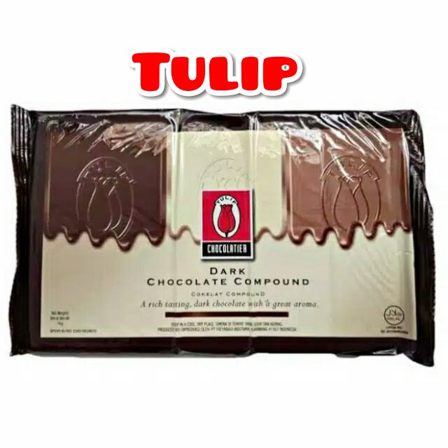 

[Big Sale] tulip dark chocolate compound 1 kg/ coklat batang tulip