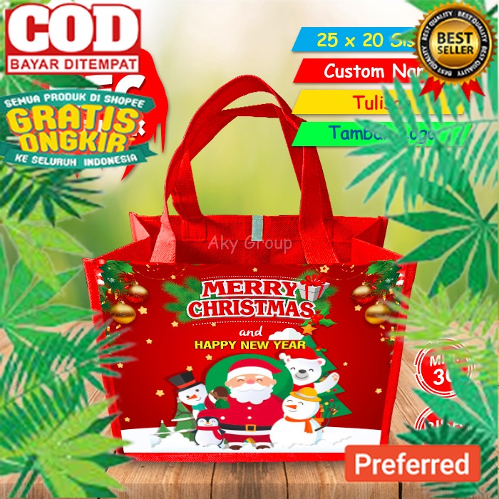 

Tas Souvenir Natal Murah Tas Natal Custom Tas bingkisan natal// KOSTUM NATAL / POHON NATAL / AKSESORIS NATAL / HARI NATAL