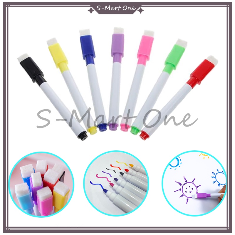 

Whiteboard Marker Anak Anak Spidol 2in1/Spidol Wipe and Clean/Spidol Whiteboard Kecil/Spidol Mini Magnet Papan Tulis White Board Dengan Penghapus