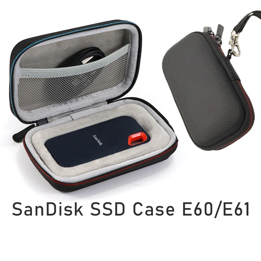 Pouch Hard Case SSD Sandisk E30 E60 E61 HardCase Tas Pelindung Tempat Sandisk SSD E61 E60 E30