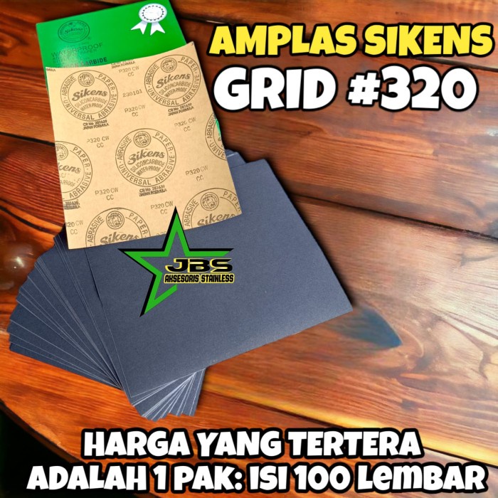 amplas sikens A Grit 320cw (100pcs) GD27