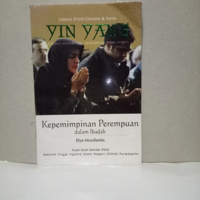 BUKU JURNAL STUDI GENDER & ANAK YIN YANG VOLUME 3, NOMER 2