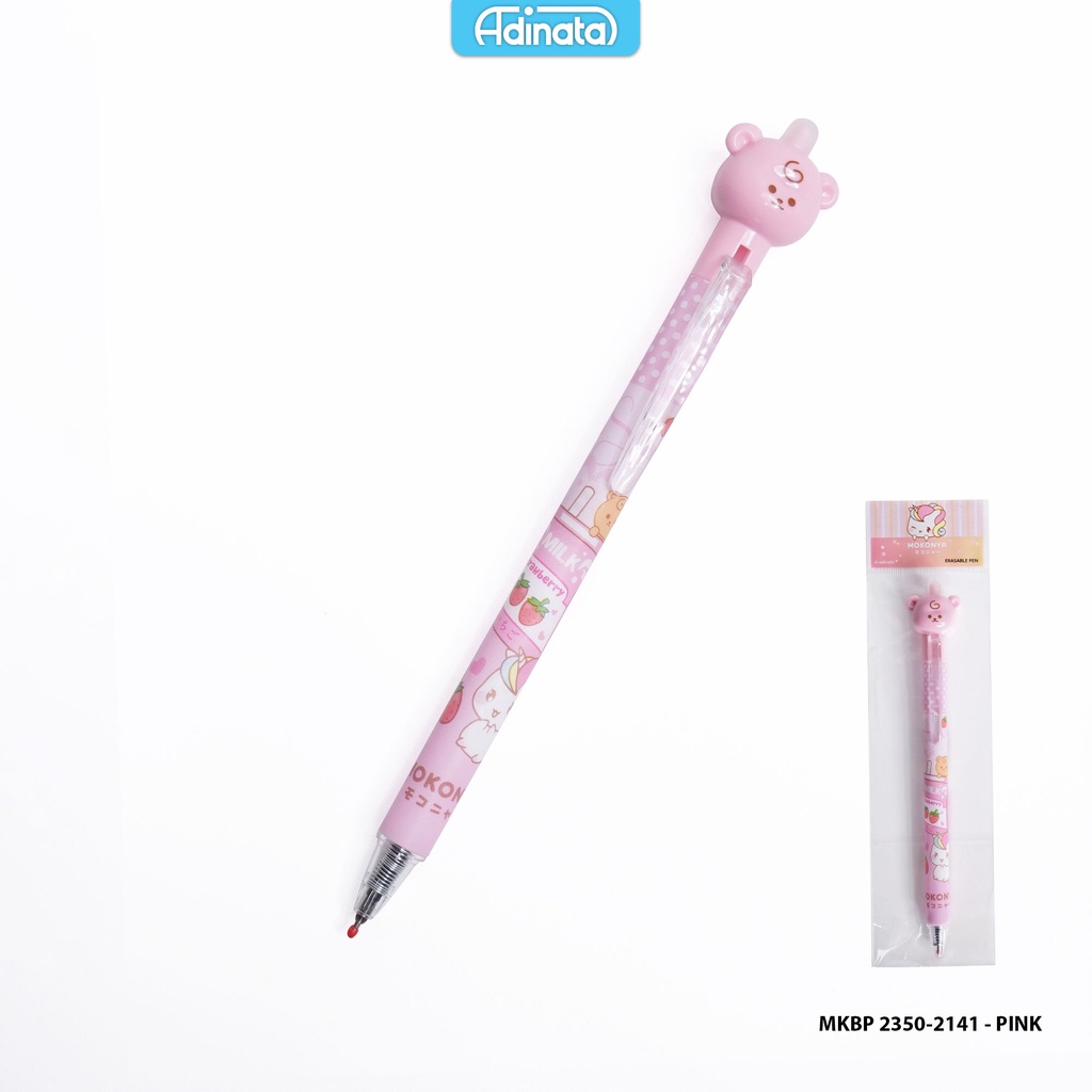 

Mokonya Gel Pen Erasable 2350-2141D Pink / Pen / Alat Tulis - Adinata