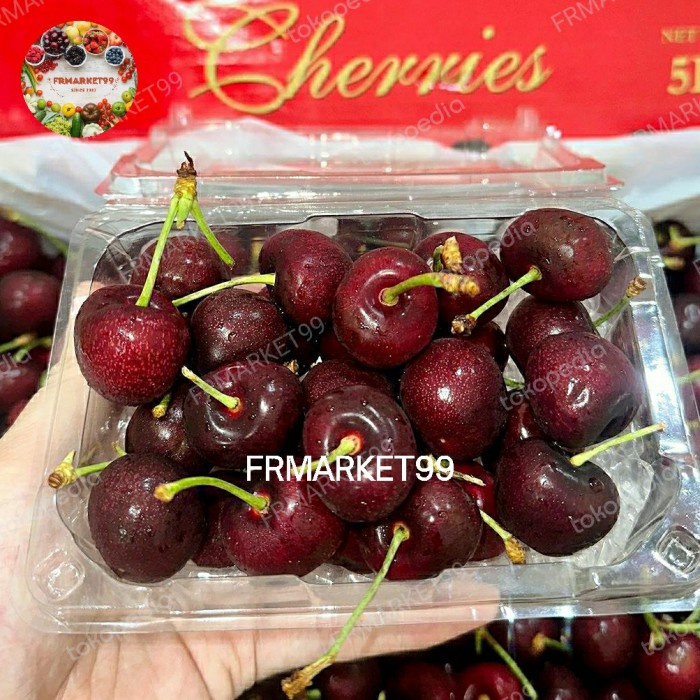 Cherry Merah Fresh Import | Buah Ceri Cherry Premium 300 grm