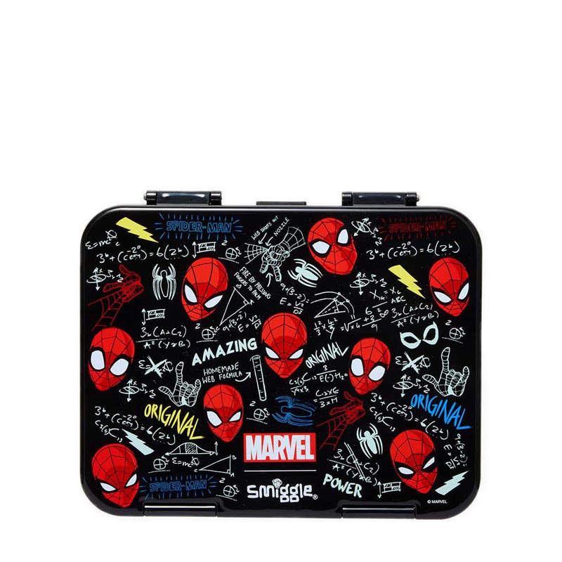 

PROMO 12.12!!! Smiggle Spider-Man Happy Large Bento Lunchbox - IGL445080BLK