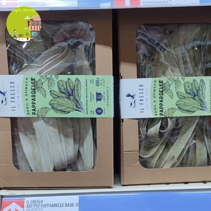 

IL FRESCO ARTISAN FASTA BASIL & SPINAC PAPARDELLE 400G