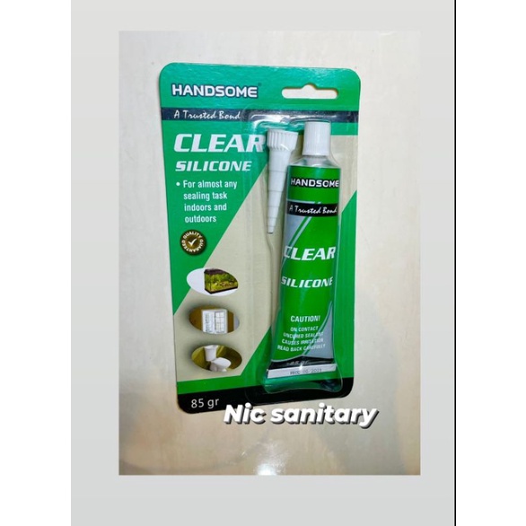 

Lem silicone sealant 85 Gram HANDSOME / lem kaca silikon odol handsome