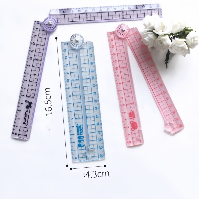 

Foldable Ruler / Penggaris Transparan 30cm Dapat Dilipat Tidak Mudah Patah-YuanYuanMall