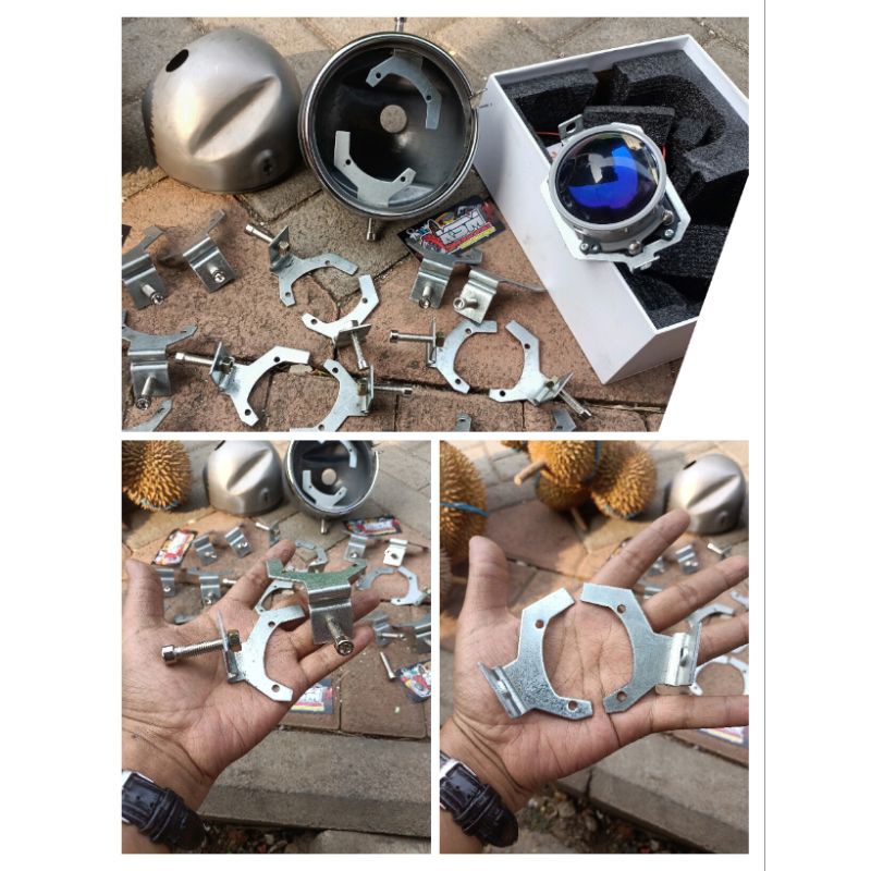 BRACKET DUDUKAN BILED (POTONGAN )DUDUKAN LAMPU BILED PNP BATOK CB125 CD