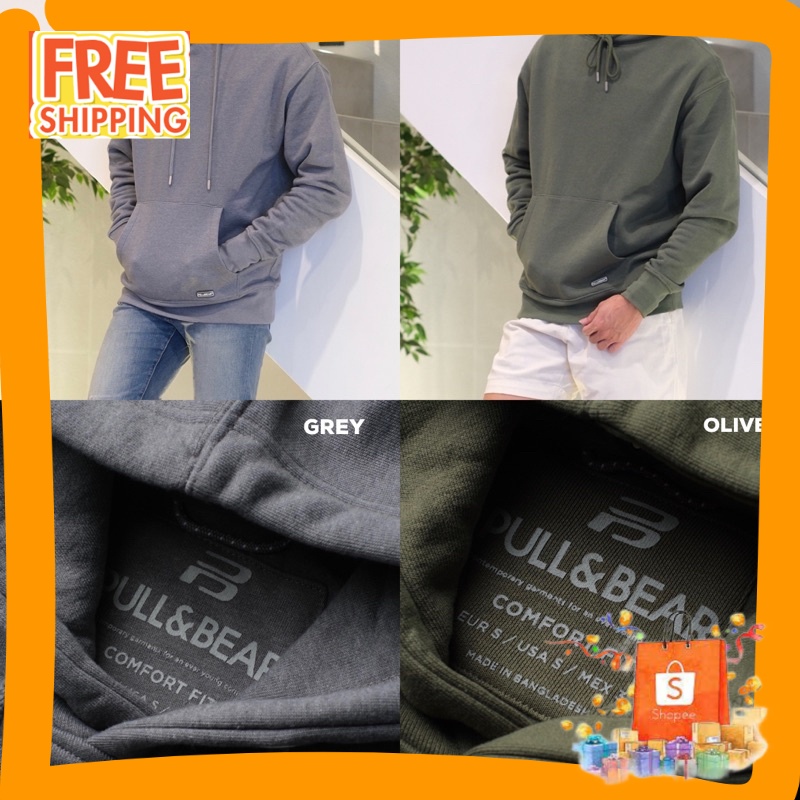 HOODIE PRIA POLOS MOTIF MURAH/ [NEW] Jaket P&B Basic Pocket Hoodie PNB-JKT-01