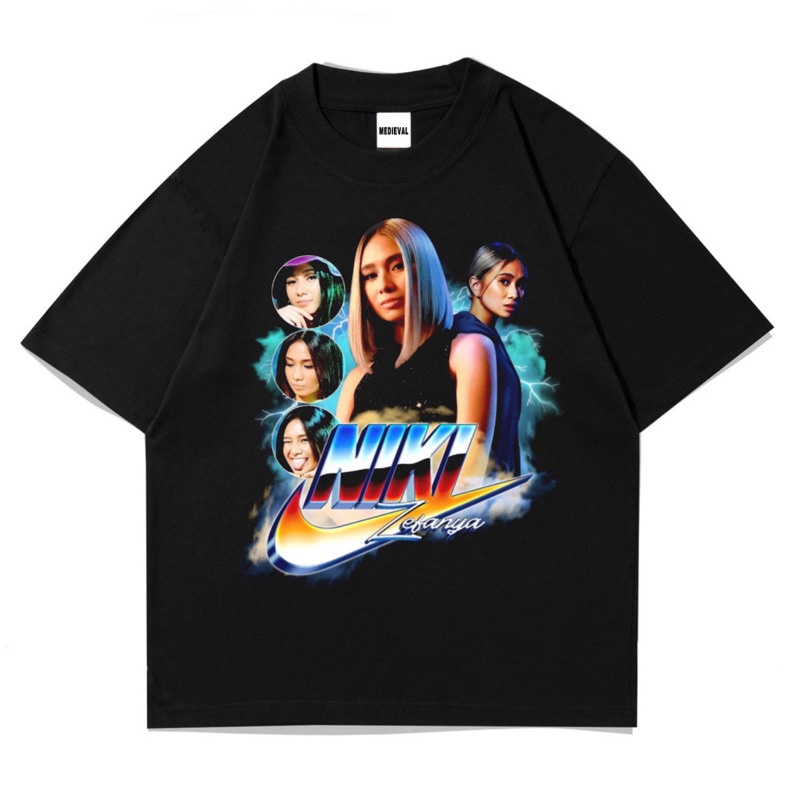 KAOS BAJU NIKI ZEFANYA 88rising | T-SHIRT Vintage Bootleg Oversize Hitam | Rap tee | 88 rising BAND 