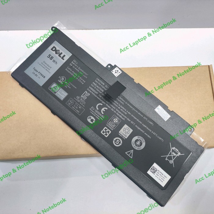 Originla Baterai Dell Inspiron 15-7000 15-7537 17-7737 Series F7HVR