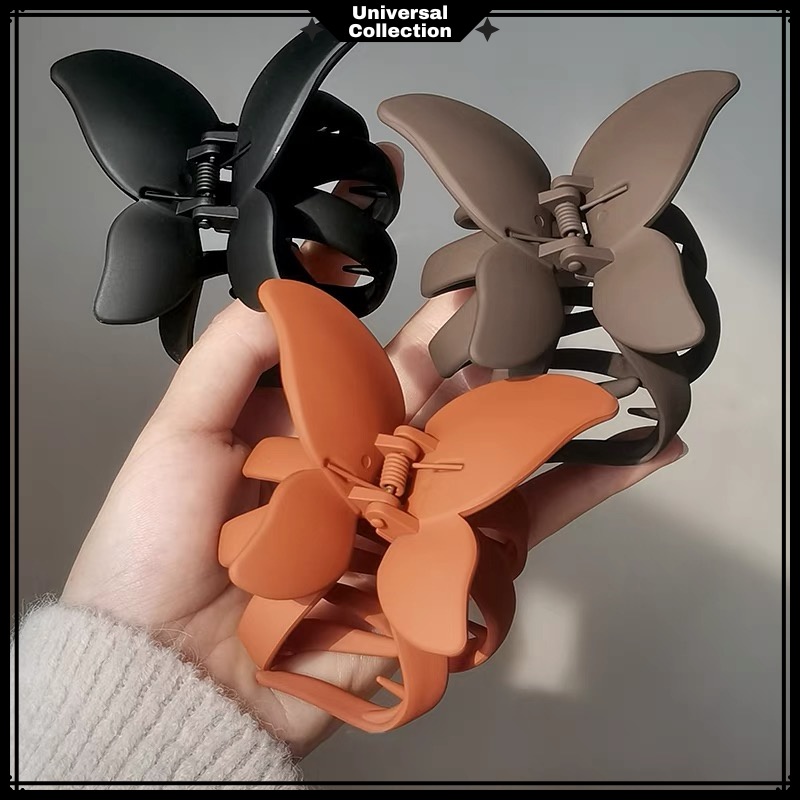 7CM - JEPITAN RAMBUT CAKAR JUMBO DOFF MODEL KUPU-KUPU  / JEDAI SALON MATTE DOFF KOREA BUTTERFLY