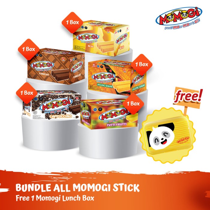 

Momogi Bundle All Stick (Free Lunch Box)