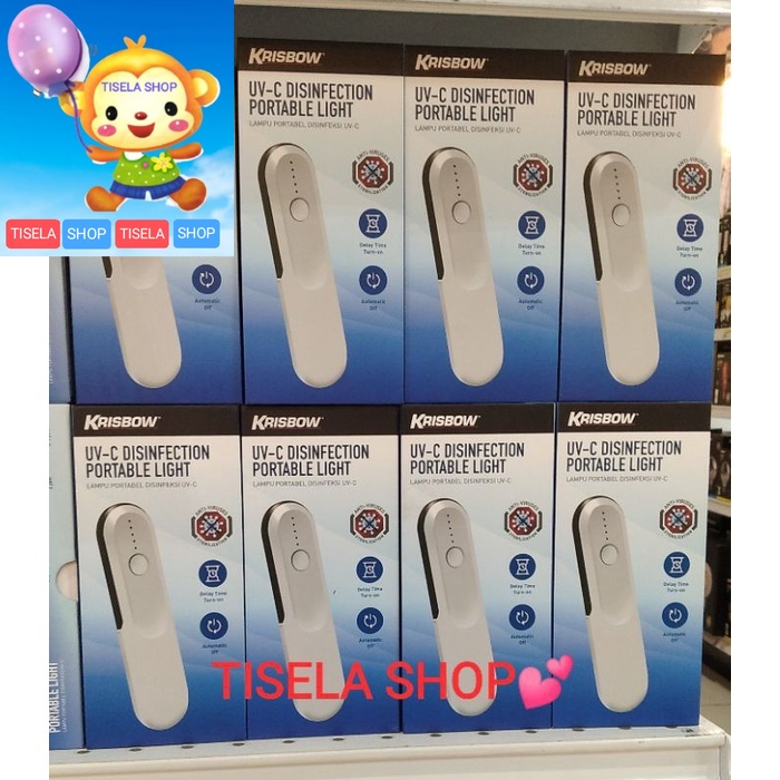 krisbow lampu uv sterilizer bunuh virus disinfektan 2 w putih