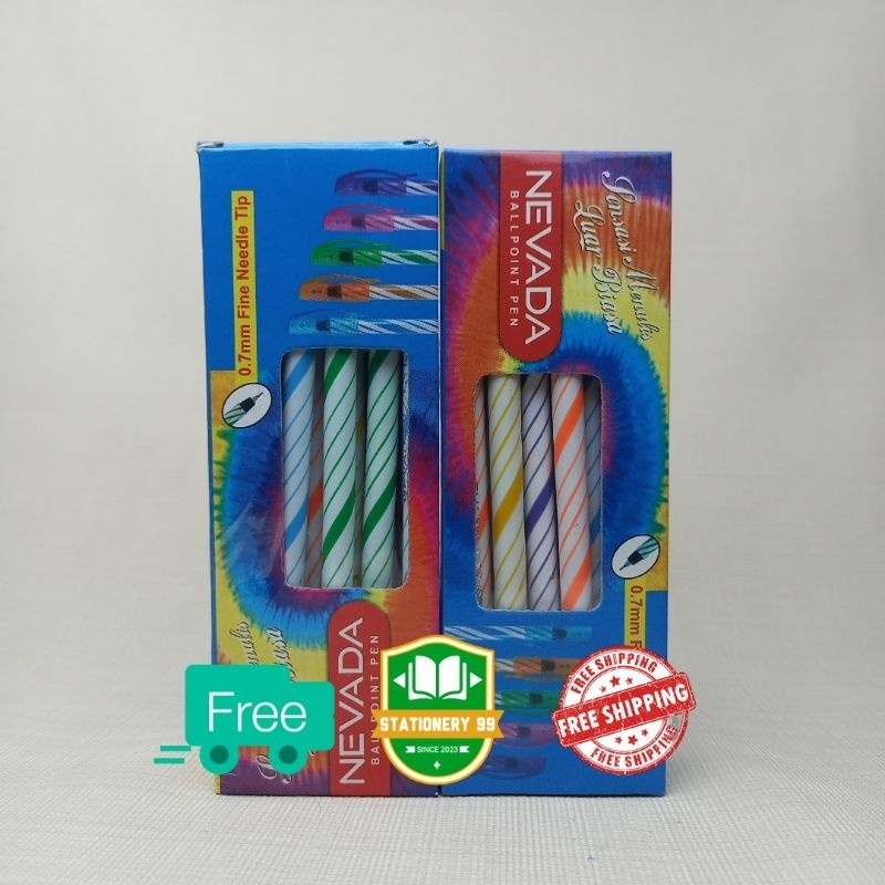 

NEVADA Pen/Pulpen NEVADA 12Pcs/Pulpen Ulir/Pena/Ballpen/Bolpoin