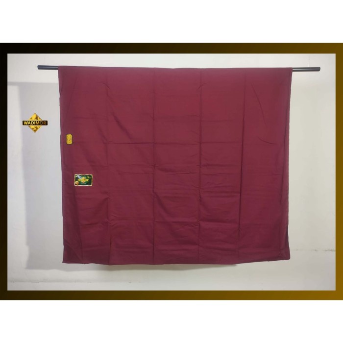 Sarung Wadimor Warna Polos TANPA TUMPAL hijau biru merah coklat abu - Maroon