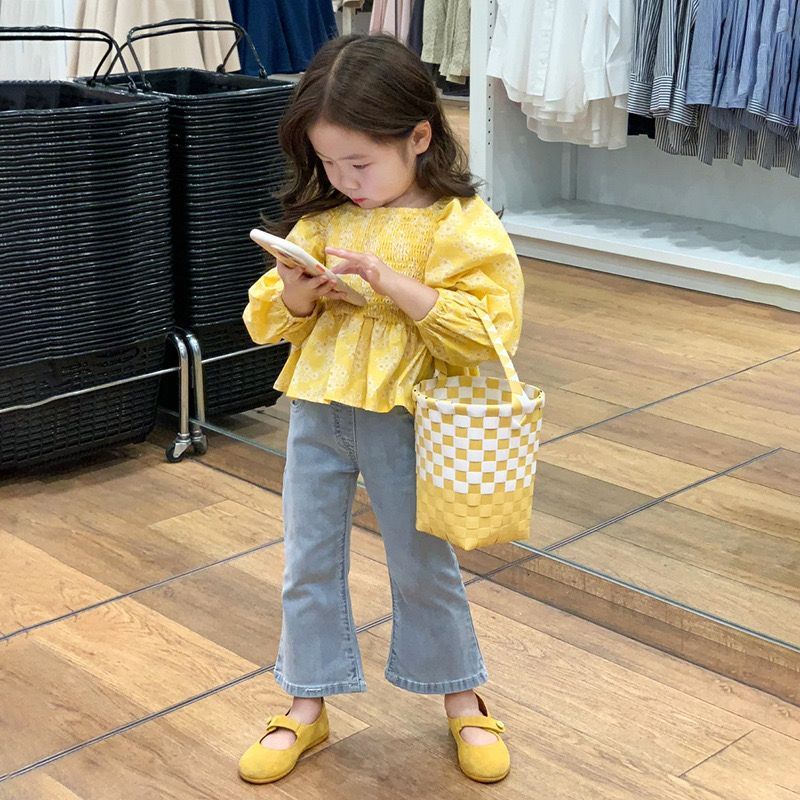 SAGA- SETELAN ANAK KERUT DADA 2 WARNA SIZE 2-7TH
