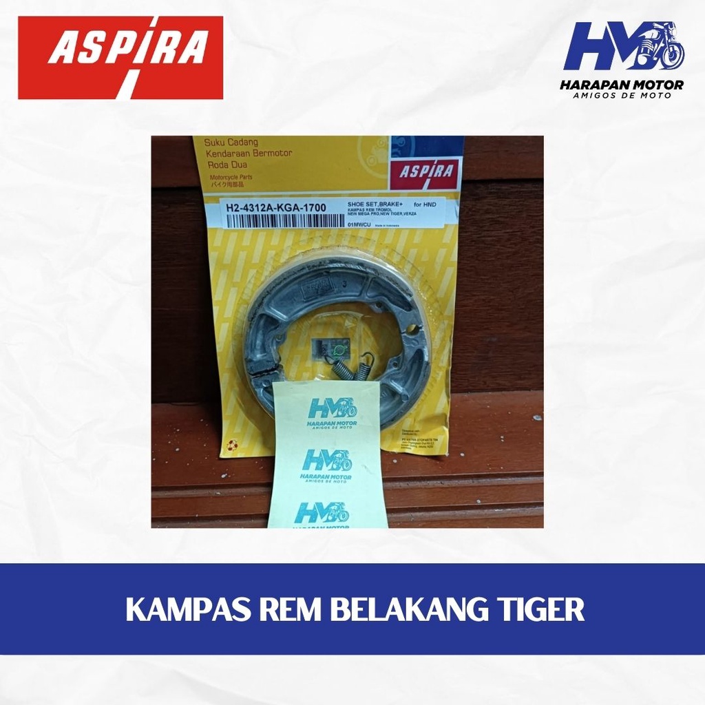 Kampas Rem Tiger ASPIRA H2-4312A-KGA-1700