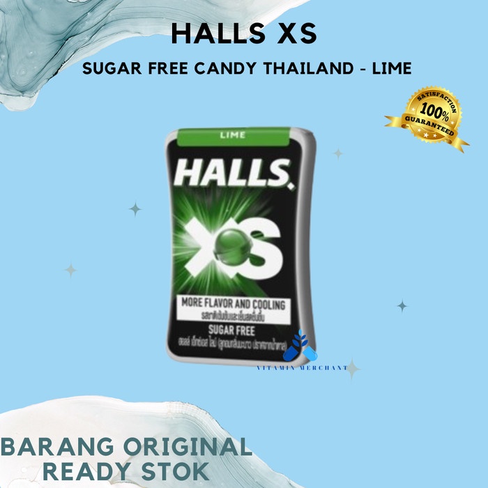 

Halls XS Free Sugar Candy. Permen Bebas Gula. Original Thailand - Lime