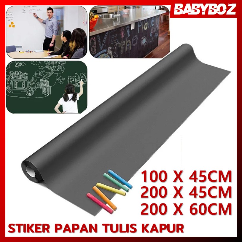 

BABYBOZ - STICKER PAPAN TULIS KAPUR Stiker Dinding Papan Tulis Kapur Flexible 100 x 45 cm 200 x 45 cm HITAM PUTIH WHITEBOARD H&F STIKER PAPAN TULIS KAPUR StiCker Dinding Papan Tulis Kapur Flexible 100 x 45 cm 200 x 45 cm HITAM PUTIH WHITEBOARD