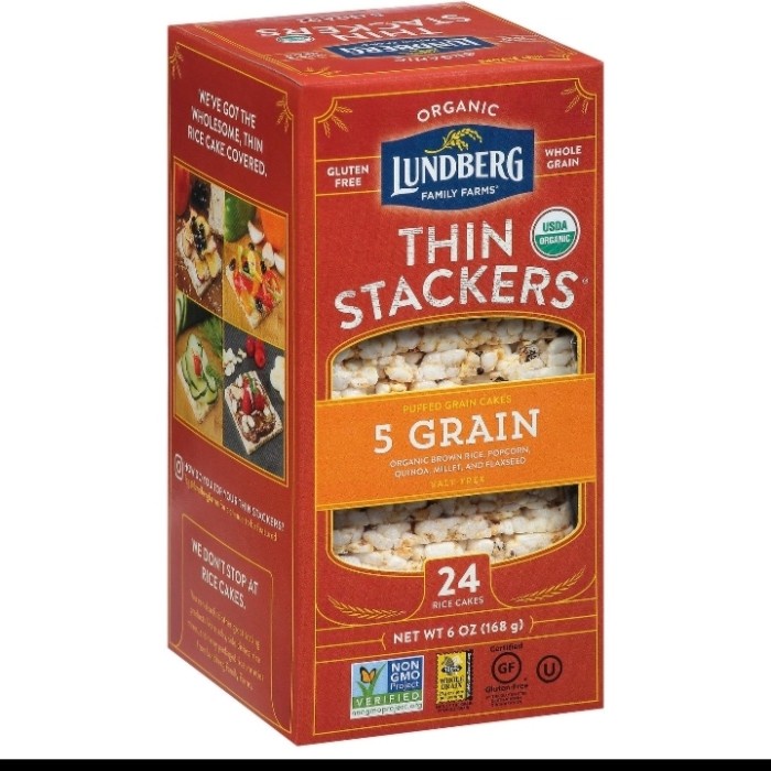 

lunberg Organic thin stackers 5 grain Biscuit 168gr