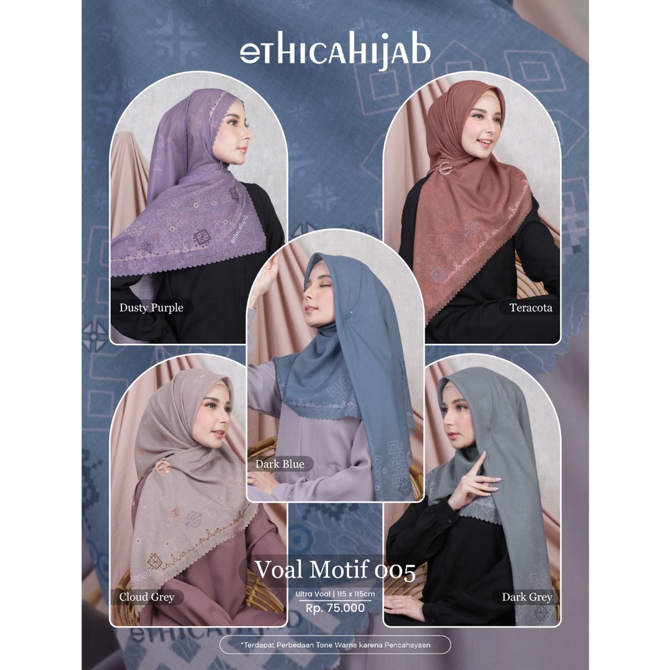 ETHICA HIJAB / VOAL ETHICA MOTIF / VOAL ETHICA 005