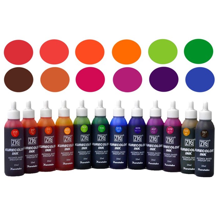 

Andma ZIG KURECOLOR INK BRILLIANT COLOURS 25ML (SATUAN) - 217 CADMIUM RED