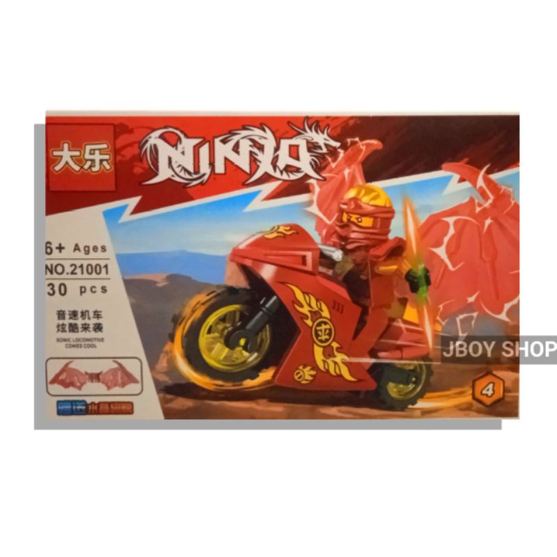 MAINAN BALOK SUSUN FIGURE NINJA GO MOTOR RISE OF DRAGON / BUILDING BRICK BALOK FIGURE NINJA NINJAGO 