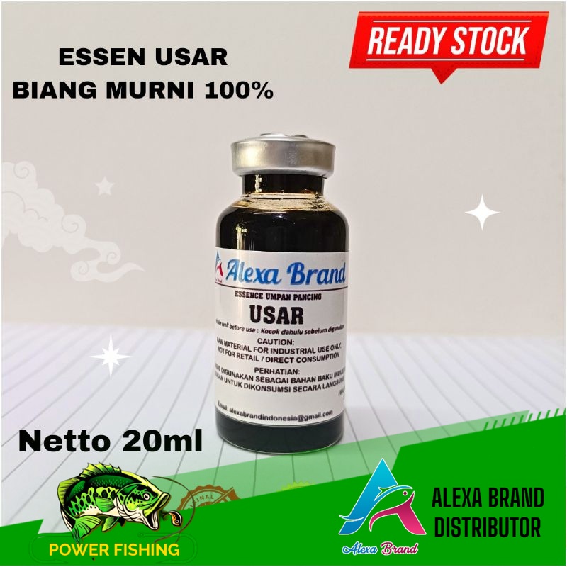 Essen Usar biang murni 100% - Usar hitam - esen Usar - Alexa Brand - umpan pancing
