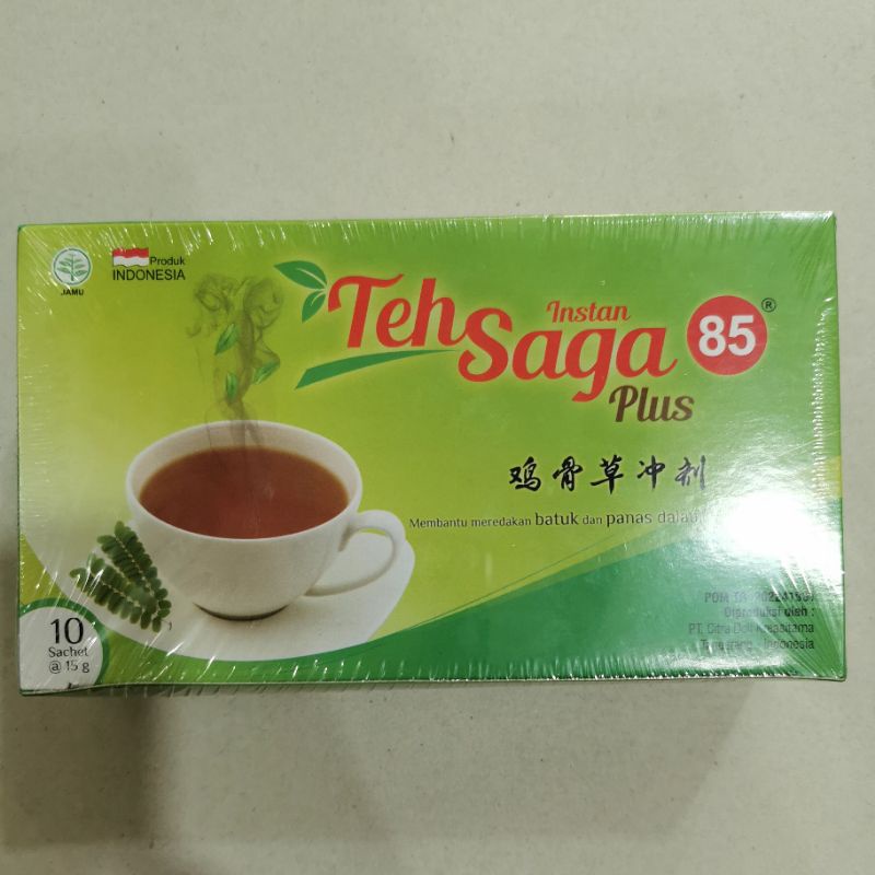 

Teh Saga Plus Instan 85 Ji Gu Cao Cong Ji isi 10 sachet untuk panas dalam dan kesehatan liver