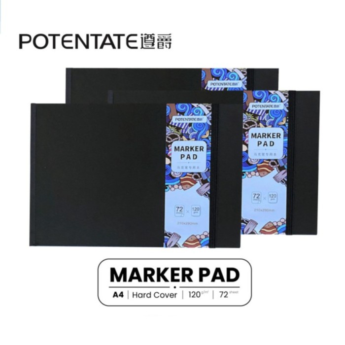 

Andriant Buku Sketsa Potentate Marker Pad Hard Cover Sketchbook - A5