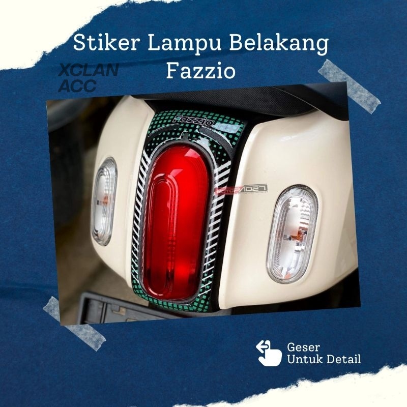 Stiker lampu belakang Fazzio Stiker fazzio premium