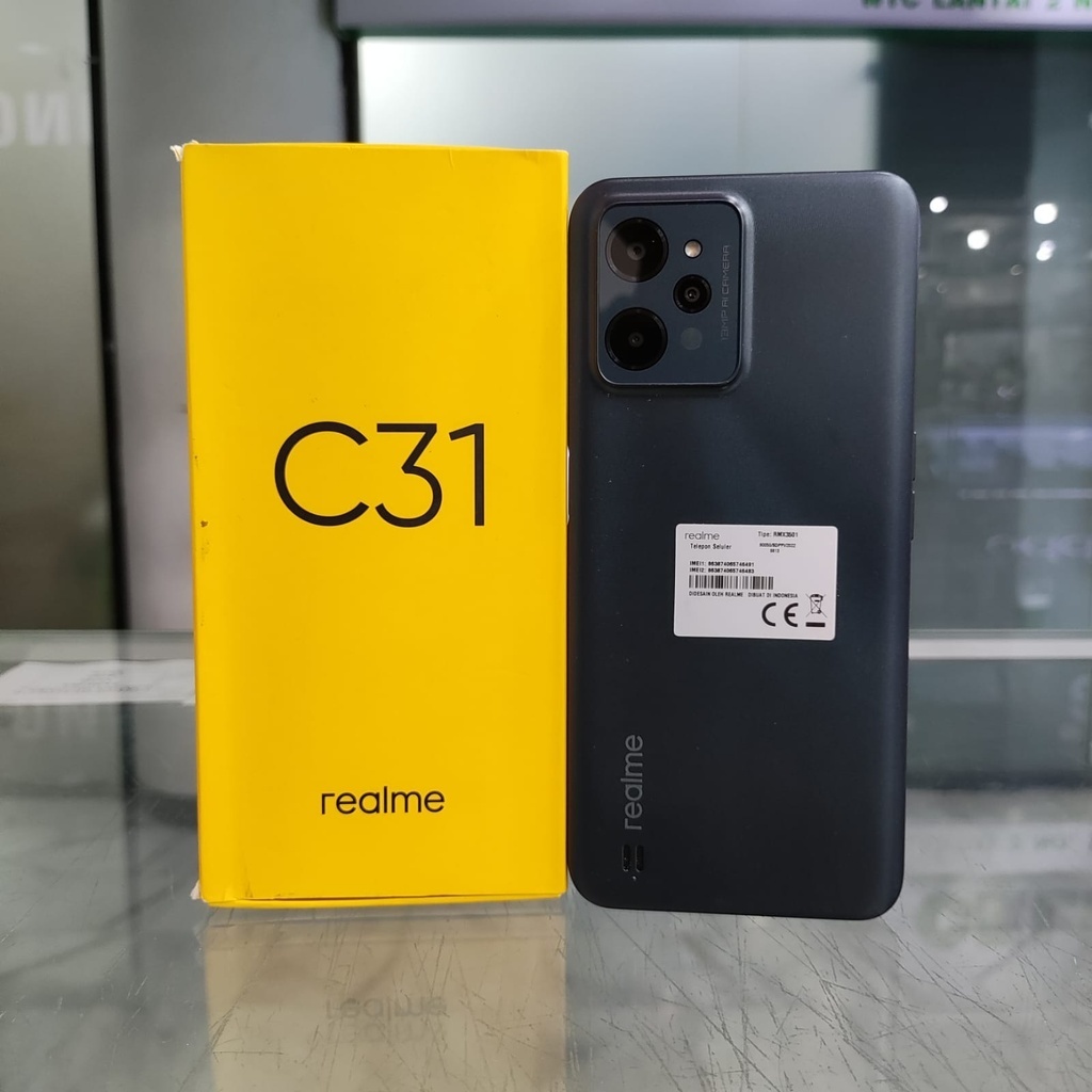 Realme C31 Ram 3/32GB | Ram 4/64GB Bekas Original